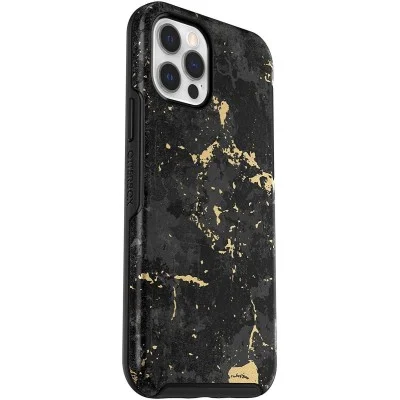 Cover Iphone 12 Pro Max Symmetry(Enigma Otterbox - Blacl/Gold)